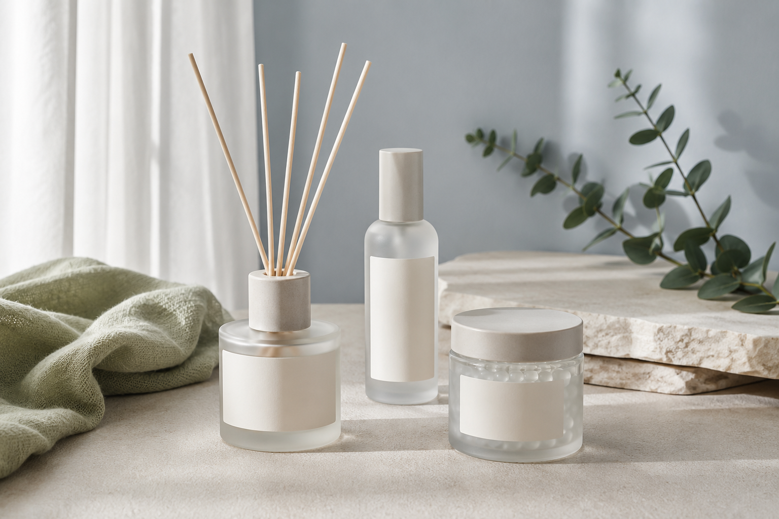 Freshen-Up Kit — Reed diffuser, Room spray, Scent beads jar