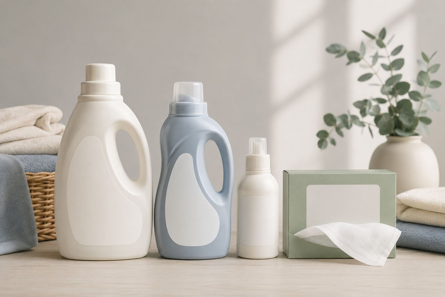 Laundry Essentials Kit — Laundry detergent, Fabric softener, Stain remover